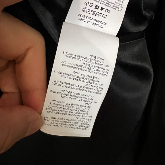 Versace Runway checked single-breasted Coat NEW sz M - Picture 9 of 16